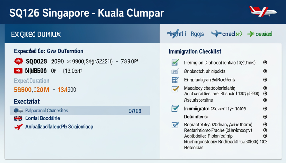 SQ126 Flight Status & Guide | Singapore to Kuala Lumpur (SIN-KUL) SQ126